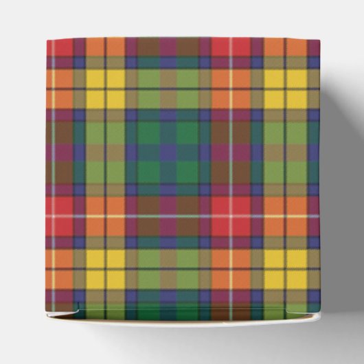 Pset Tartan Pattern Red Green Modern Party Bedankdoosjes (Bovenkant)