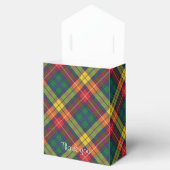 Pset Tartan Pattern Red Green Modern Party Bedankdoosjes (Geopend)