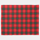 Pset Tartan Red Black Pattern Traditioneel Fleece Deken (Voorkant (Horizontaal))