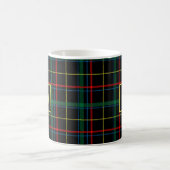 Pset Tartan Red Green Black Yellow Monogrammen Koffiemok (Center)