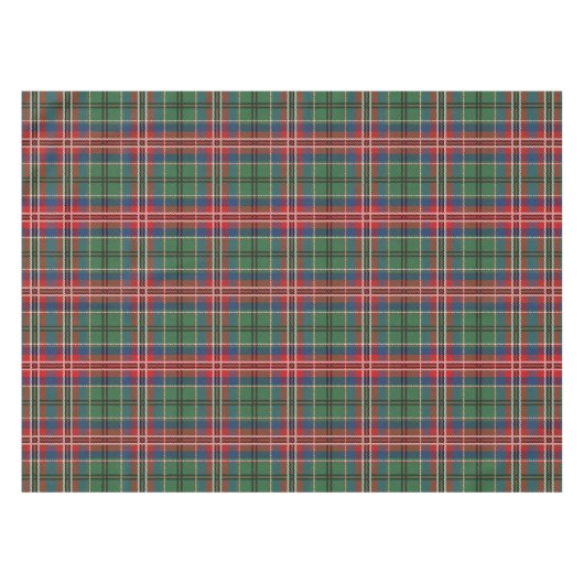 Pset Tartan Red Green MacCulloch Rustic Tafelkleed (Voorkant (Horizontaal))