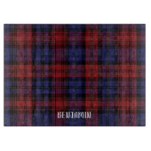 Pset Tartan Red Paars Clan MacLachlan Check Snijplank (Voorkant)