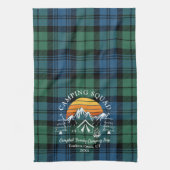 Pset Tartan Retro Family Camping Squad Campbell Theedoek (Verticaal)
