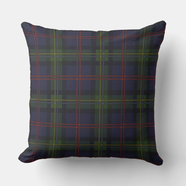 Pset Tartan Rustic Green Paars Check Malcolm Buitenkussen (Voorkant)