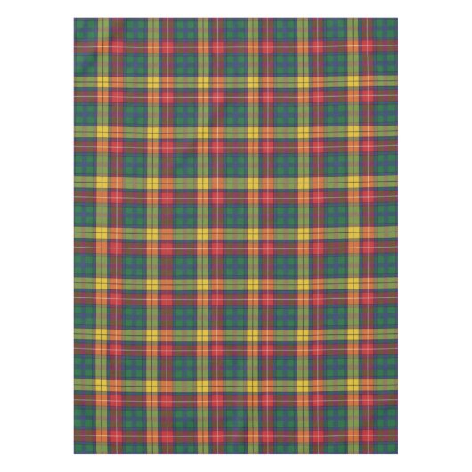 Pset Tartan Scottish Clan Buchanan Check Tafelkleed (Voorkant)