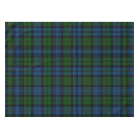 Pset Tartan Scottish Clan Campbell Militair Tafelkleed (Voorkant (Horizontaal))