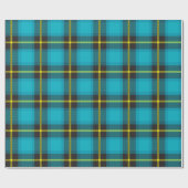Pset Tartan Scottish Pattern Blue Yellow Black Cadeaupapier (Vlak)