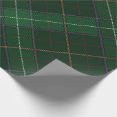 Pset Tartan Walsh Kerstgroen patroon Cadeaupapier (Hoek)