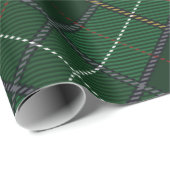 Pset Tartan Walsh Kerstgroen patroon Cadeaupapier (Rol Hoek)