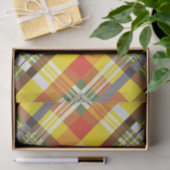 Pset / Tartan - Zonnebloem - Tissuepapier (Geschenk)