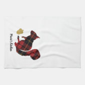 Pset Texture Red and Gold Squirrel en Acorn Theedoek (Horizontaal)