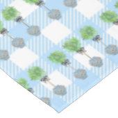 Pset Topiaries Blue en White Ginger Jar Tafelkleed (Gekanteld)