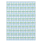 Pset Topiaries Blue en White Ginger Jar Tafelkleed (Voorkant)