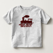 Pset train gepersonaliseerd Toddler T-shirt (Voorkant)