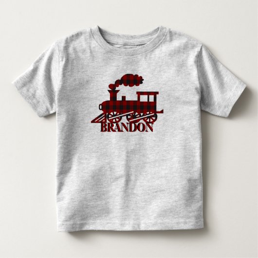 Pset train gepersonaliseerd Toddler T-shirt (Voorkant)