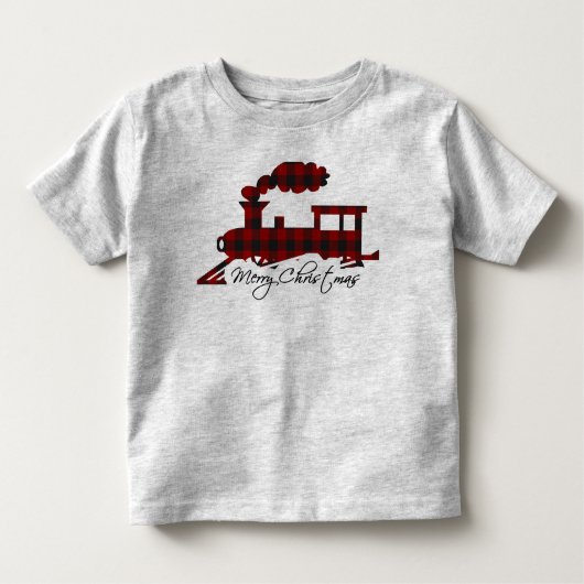 Pset train Merry Kerstry Kinder Shirts (Voorkant)