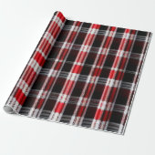 Pset Trendy Abstract Red Black Collectie Cadeaupapier (Uitgerold)