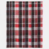 Pset Trendy Abstract Red Black Collectie Fleece Deken (Voorkant)