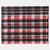 Pset Trendy Abstract Red Black Collectie Fleece Deken (Voorkant (Horizontaal))