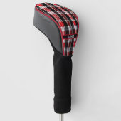 Pset Trendy Abstract Red Black Collectie Golfheadcover (Schuin)