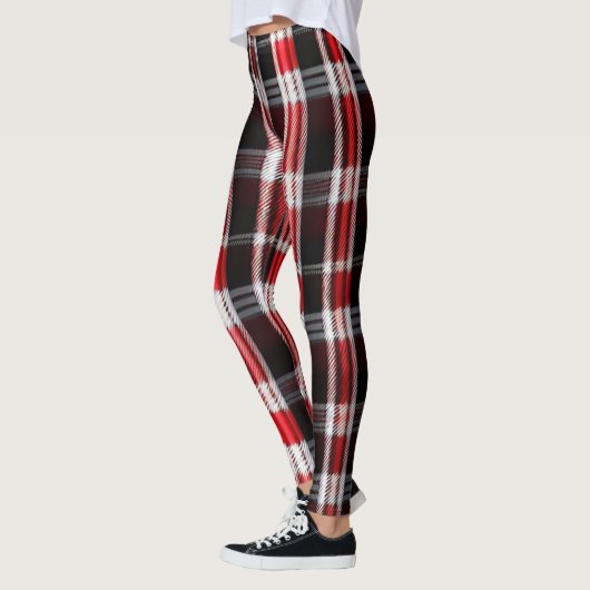 Pset Trendy Abstract Red Black Collectie Leggings (Links)