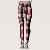 Pset Trendy Abstract Red Black Collectie Leggings (Voorkant)