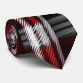 Pset Trendy Abstract Red Black Collectie Stropdas (Opgerold)