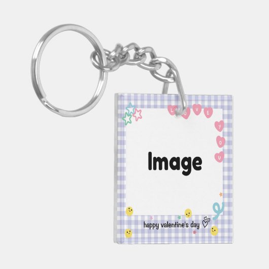 Pset Violet Valentijn Foto Sleutelhanger (Voorkant Links)