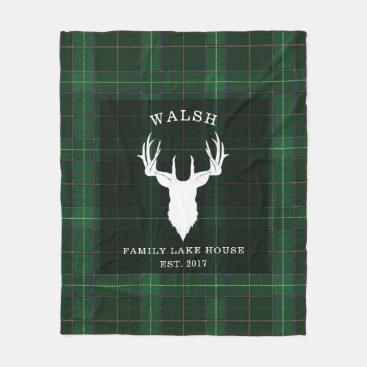 Pset Walsh Family Lake House Fleece Deken (Voorkant)