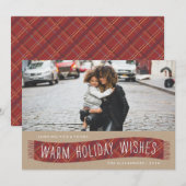 Pset Winter Scarf Holiday Kaart - Brick (Voorkant / Achterkant)