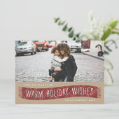 Pset Winter Scarf Holiday Kaart - Brick (Staand voorkant)