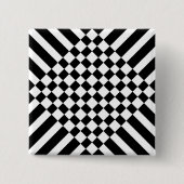 pseudo-schaakbord vierkante button 5,1 cm (Voorkant)