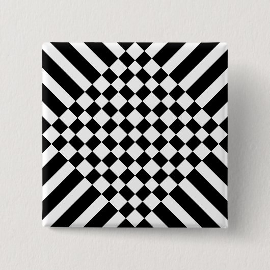 pseudo-schaakbord vierkante button 5,1 cm (Voorkant)