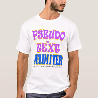 Pseudo-tekst afbakening in Cobol Programming T-shirt