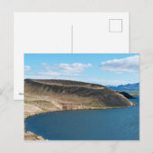 Pseudokraters in het meer Myvatn-IJsland Briefkaart (Voorkant / Achterkant)