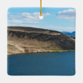 Pseudokraters in het meer Myvatn-IJsland Keramisch Ornament (Achterkant)