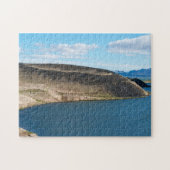 Pseudokraters in het meer Myvatn-IJsland Legpuzzel (Horizontaal)
