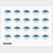 Pseudotropheus lombardoi African Cichlid Sticker (Vel)