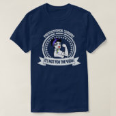 Pseudotumor cerebri niet voor het weke blauwe blad t-shirt (Design voorkant)
