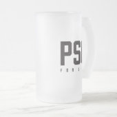 PSG Voor Het Leven Matglas Bierpul (Voorkant rechts)