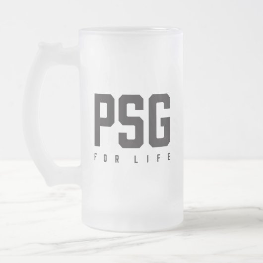 PSG Voor Het Leven Matglas Bierpul (Links)