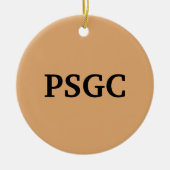 PSGC  versiering Keramisch Ornament (Voorkant)