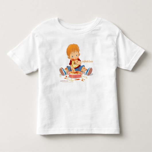 Psghettiface Boy Design - Peuter Kinder Shirts (Voorkant)