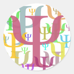 Psi Ronde Sticker
