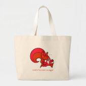 Psi Squirrel Bag Grote Tote Bag (Voorkant)