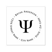 PSI-symbool retouradres Zelfinkkend stempel (Design)