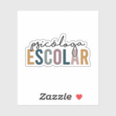 Psicóloga Escolar | Schoolpsycholoog Sticker (Vel)
