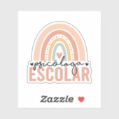 Psicóloga Escolar | Schoolpsycholoog Sticker (Vel)