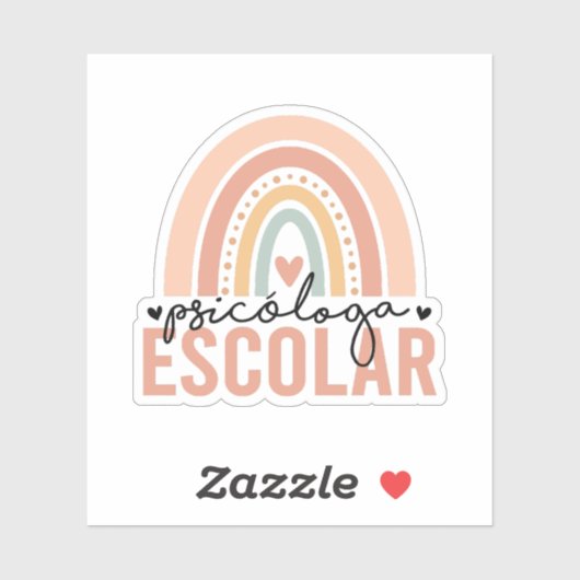 Psicóloga Escolar | Schoolpsycholoog Sticker (Vel)