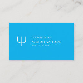 Psicólogo - Profesional elegante símbolo azul Visitekaartje